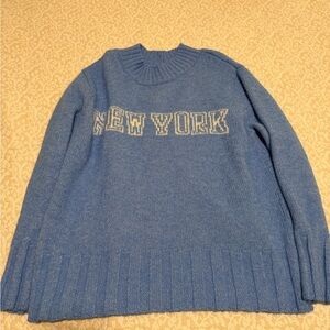 American Eagle Outfitters Blue New York Sweater